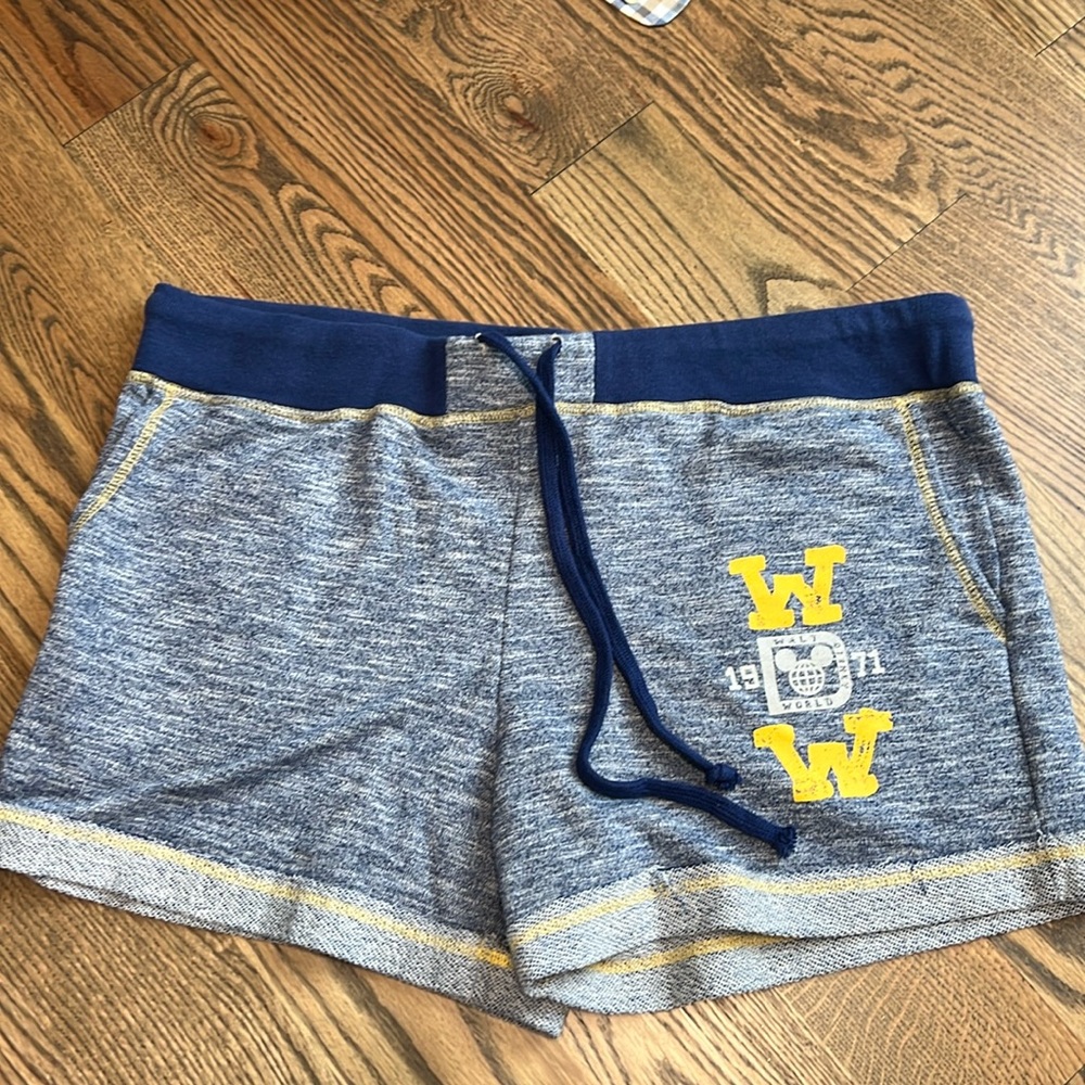 GUC Disney Parks WDW blue terry shorts, XL